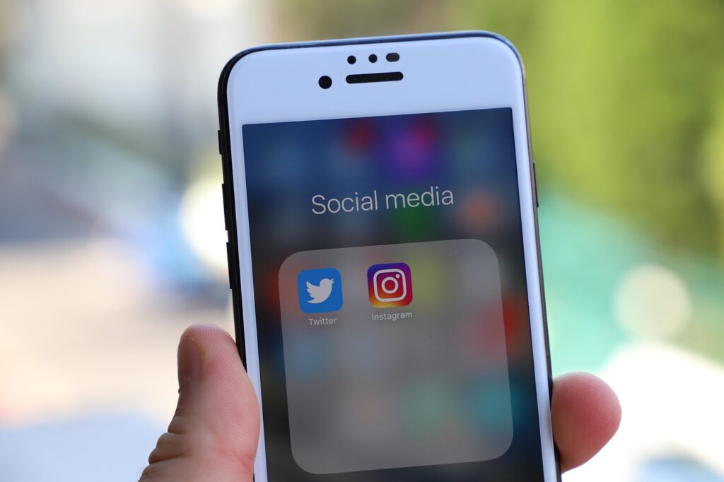 Student managing social media accounts in 2025 as an easy freelancing job